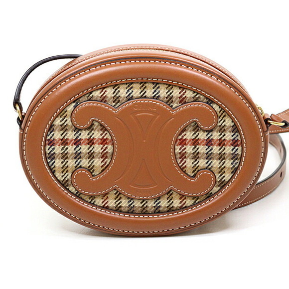 CELINE Brown Leather Shoulder Bag - Picture 1 of 3